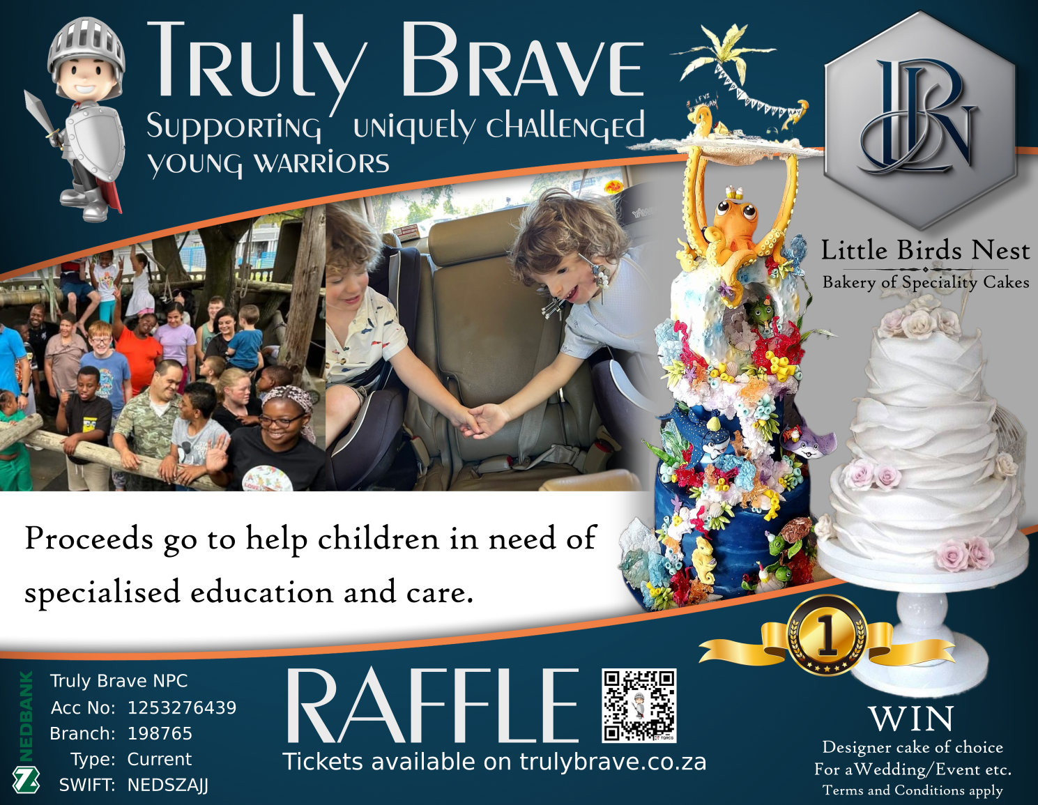 Truly Brave NPO raffle cake